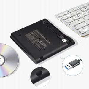 Prenosni slim zunanji pogon CD in DVD zapisovalnik USB 3.0 24x