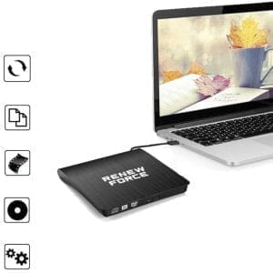 Prenosni slim zunanji pogon CD in DVD zapisovalnik USB 3.0 24x