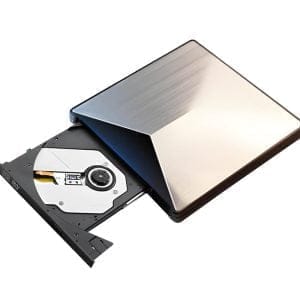 Srebrn aluminijast zunanji CD/DVD zapisovalnik USB 3.0