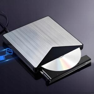 Aluminijast prenosni zunanji CD/DVD zapisovalnik USB 3.0