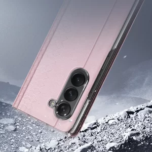 Roza usnjen etui Bril Wallet Flip za Samsung Galaxy Z Fold5