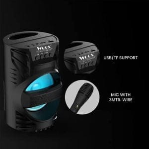Aku. 1200mAh prenosni LED RGB bluetooth zvočnik USB SD 13 Prenosni LED RGB bluetooth zvočnik USB SD