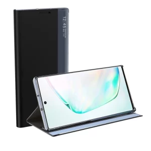 Etui ovitek Sleep Case iz eko usnja za Samsung Galaxy A02s EU roza 15 Črn eko usnjen etui za Samsung Galaxy A02s