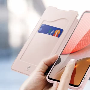 Etui ovitek Skin Pro Bookcase Skin X za Samsung Galaxy A72 4G roza
