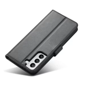 Magnetni etui ovitek s stojalom za Samsung Galaxy S22 Ultra črn