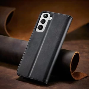 Magnetni etui ovitek s stojalom za Samsung Galaxy S22 Ultra črn