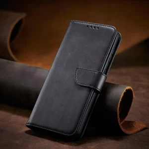 Magnetni etui ovitek s stojalom za Samsung Galaxy S22 Ultra črn
