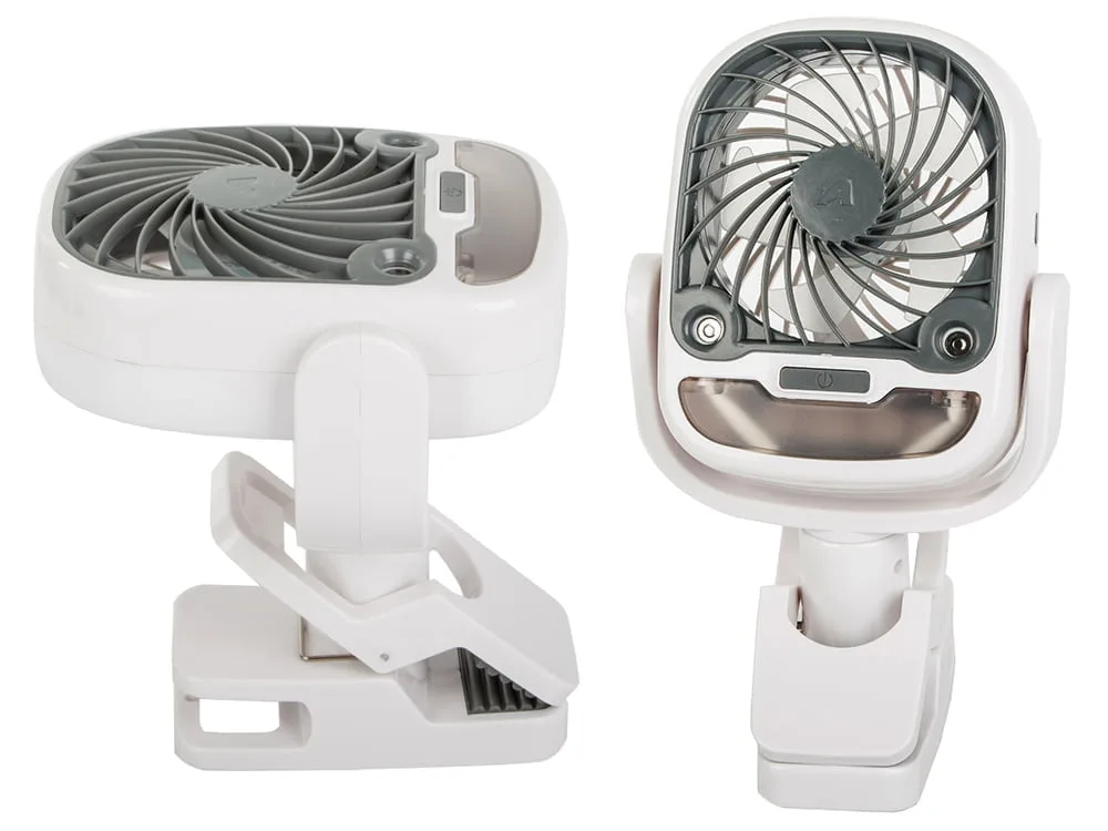 2v1 aku. 2000mAh LED RGB prenosna klimatska naprava in ventilator USB - Image 3
