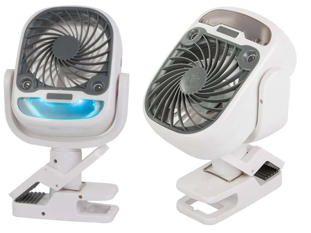 2v1 aku. 2000mAh LED RGB prenosna klimatska naprava in ventilator USB - Image 5
