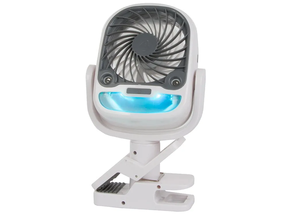 2v1 aku. 2000mAh LED RGB prenosna klimatska naprava in ventilator USB - Image 7