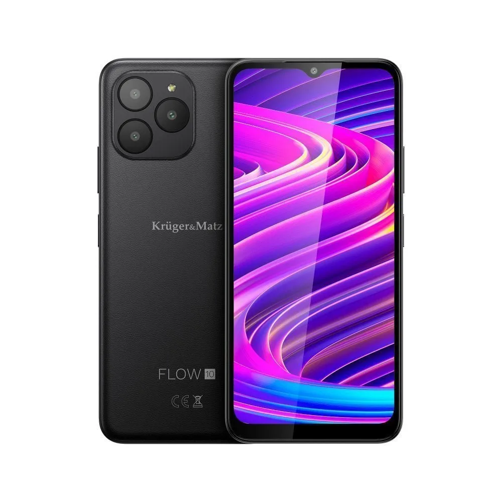 Pametni telefon Android 13 NFC 4G 2x SIM FLOW 10 črn