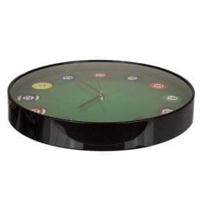 Analogna stenska ura 30cm biljard