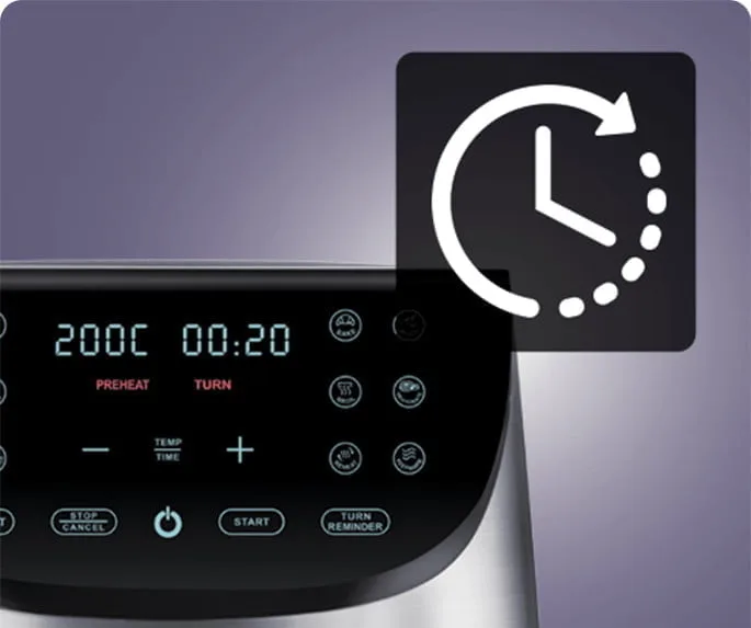 1700W digitalni inox LCD touch cvrtnik na zrak brez maščobe