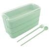 Prenosna lunch box posoda za hrano 900ML + pribor zelena AKCIJA