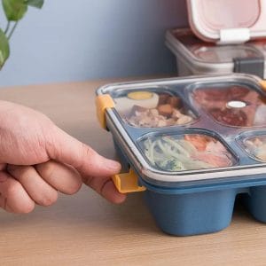 Prenosna lunch box posoda za hrano 1200ML modra AKCIJA