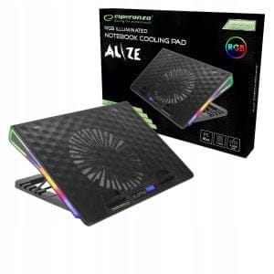 LED RGB igralna hladilna podloga za prenosnik z ventilatorjem in USB