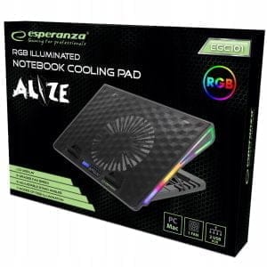 Alize LED RGB hladilna podloga za prenosnik z ventilatorjem in USB