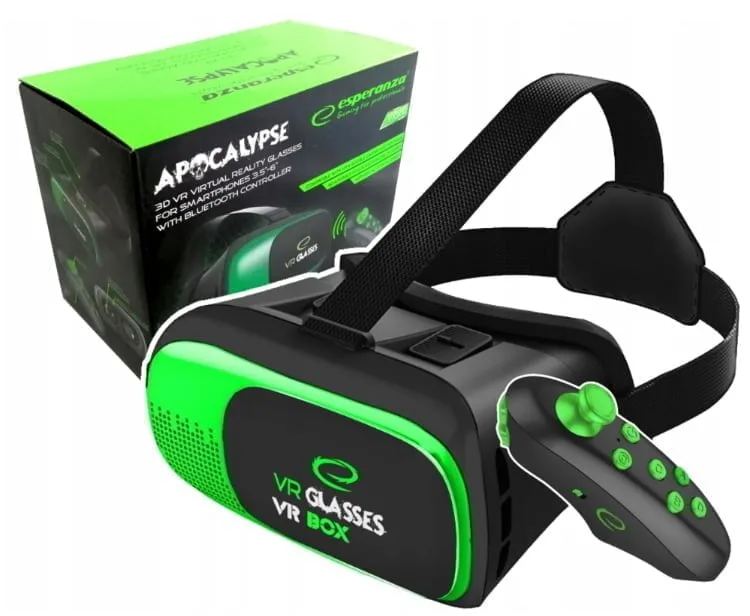 VR 3D virtualna očala za telefone Android iOS + BT daljinec APOCALYPSE - Image 8