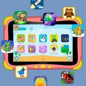2Mpx WIFI dječji tablet Android 13 BT FUN 808 crveni