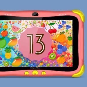 2Mpx WIFI dječji tablet Android 13 BT FUN 808 crveni