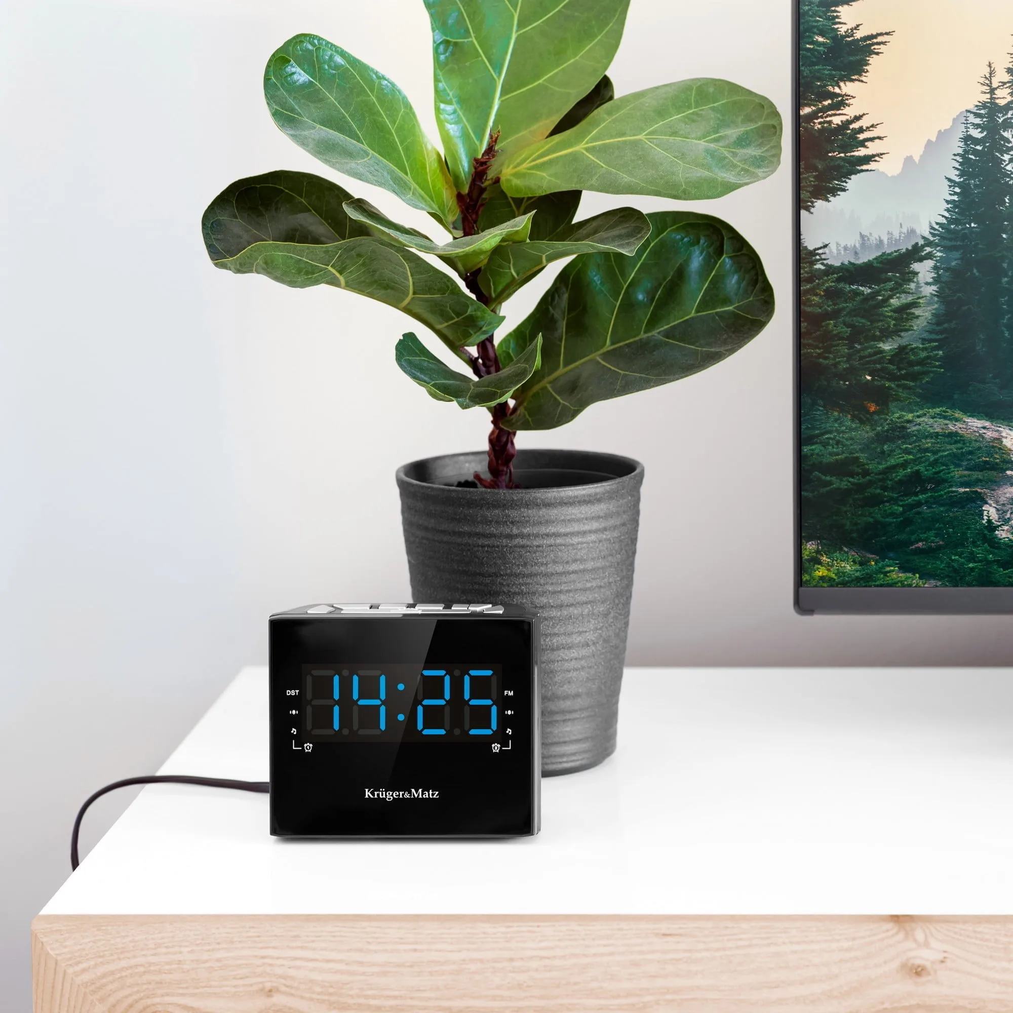 Moderna LED elektronska FM radio budilka - Image 2