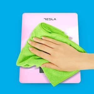 Steklena LCD kuhinjska tehtnica do 5kg roza