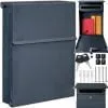 [ "Modern SLIM mailbox anthracite X5 for modern mail delivery" ]