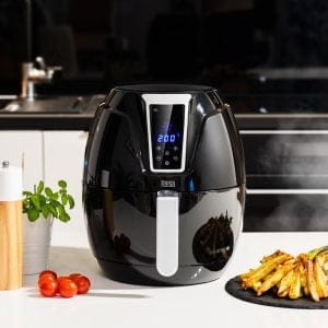 1300W LCD touch cvrtnik na zrak brez maščobe 3200ml friteza črn 22 Črn cvrtnik na zrak z LCD zaslonom na dotik
