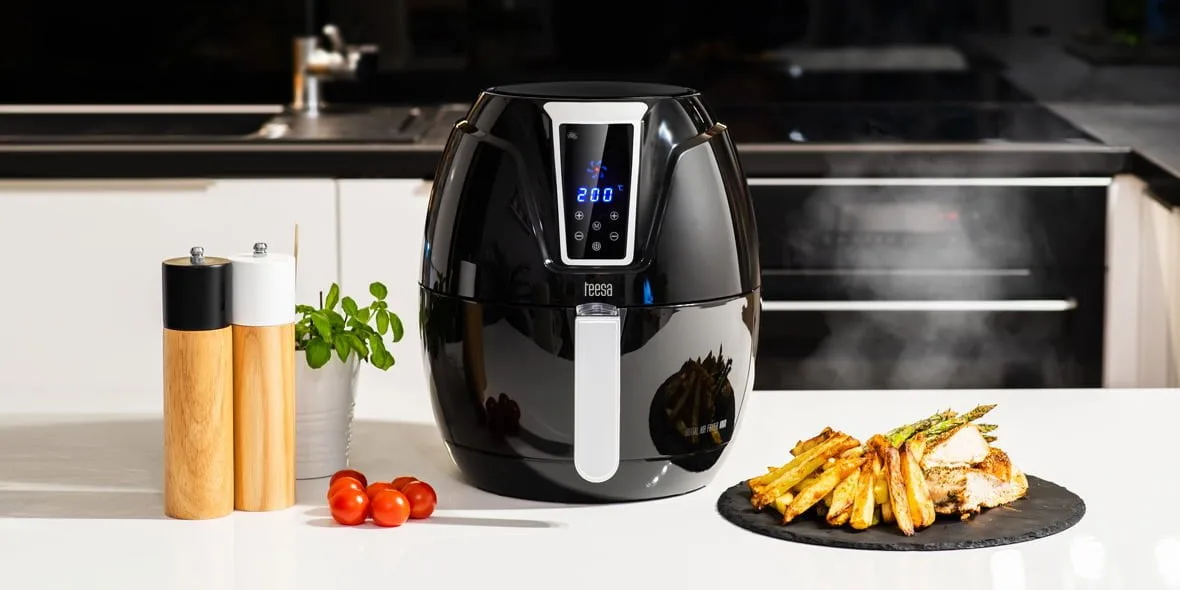 1300W LCD touch cvrtnik na zrak brez maščobe 3200ml friteza bel - Image 12