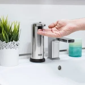Alternativni prikaz automatskog dozatora sapuna od nehrđajućeg čelika sa senzorom 250ml LED