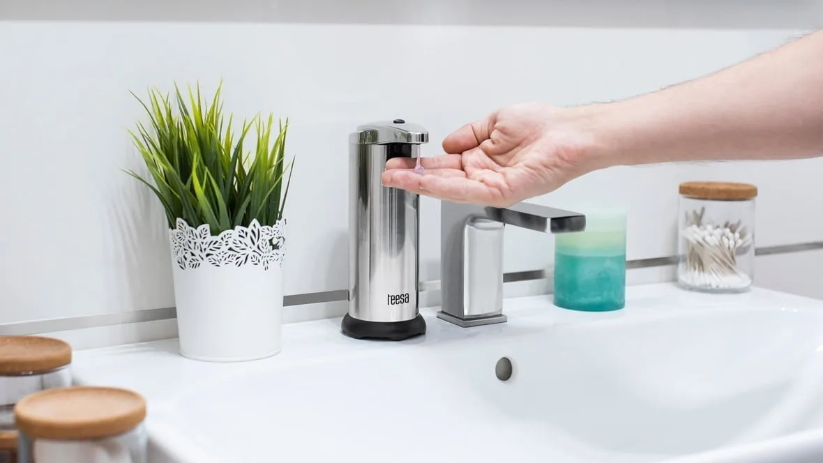 Avtomatski inox dozator mila s senzorjem 250ml LED - Image 2