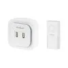 230V bežično elektroničko zvono 36 melodija do 150m 2x USB 2A