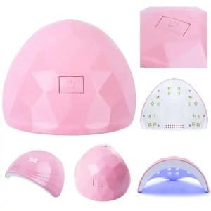 54W UV 18 LED svetilka za utrjevanje manikurnih gelov roza