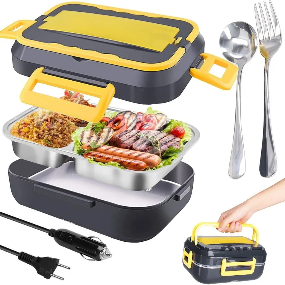 40W električna grelna lunch box posoda za hrano 12V-230V 900ml + pribor