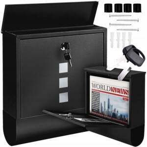 Vodoodporni poštni nabiralnik z režo za časopise antracit LBX