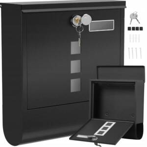 Vodoodporni poštni nabiralnik z režo za časopise antracit LBX