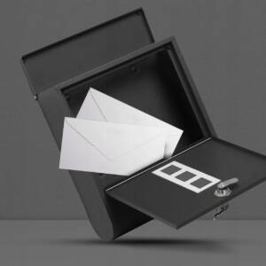 Vodoodporni poštni nabiralnik z režo za časopise antracit LBX