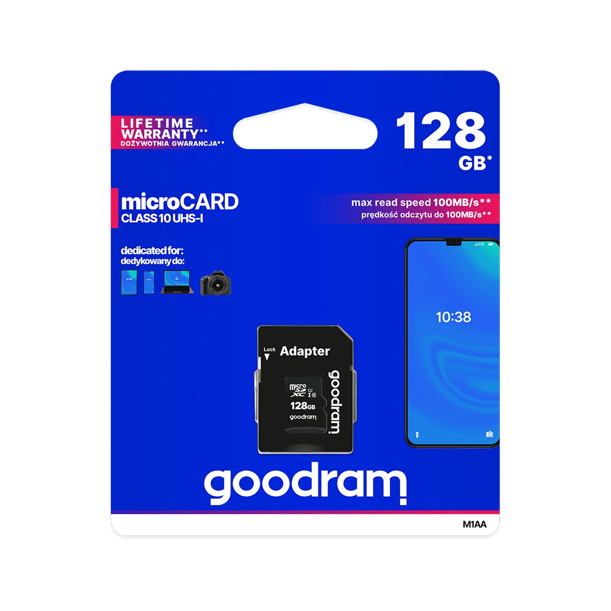 MicroSD spominska kartica 128GB UHS-I + adapter - Image 2
