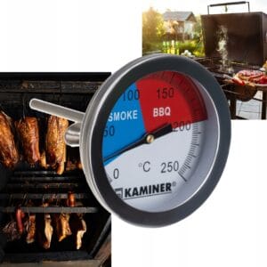 Inox termometer za žare in prekajevalnice, merilnik temperature do 250°C