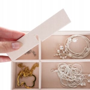 Kovček in organizator za nakit + ogledalo črn