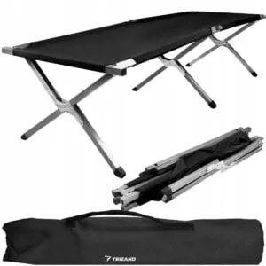 Sklopivi oxford krevet za kampiranje 189x70x43cm do 110kg crni