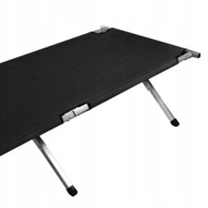 Zložljiva oxford postelja za kampiranje 189x70x43cm do 110kg črna 16 Zložljiva črna oxford postelja za kampiranje