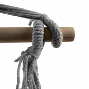 Brazilski viseči stol mreža gugalnica 125x97cm do 120kg siv + 2 blazine