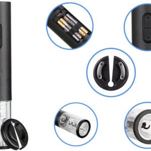 Avtomatski električni odpirač za odpiranje vina z zamaškom