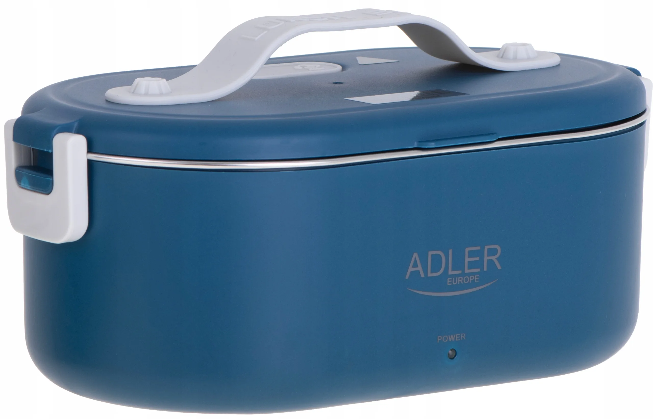 48W inox električna grelna lunch box posoda za hrano 800ml modra - Image 5