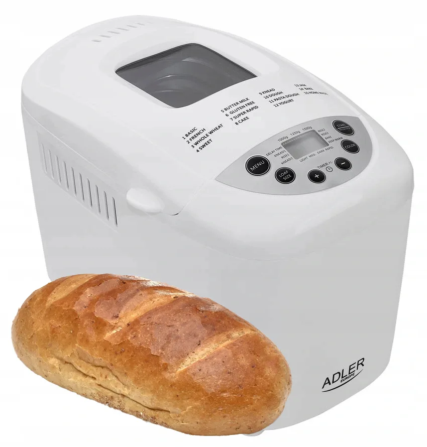850W aparat pripravo in peko kruha 15 programov kruhomat LCD
