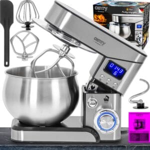 1300W večnamenski inox planetarni kuhinjski robot LCD 5L 21 {