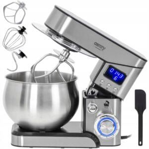 1300W večnamenski inox planetarni kuhinjski robot LCD 5L 28 Inox planetarni kuhinjski robot z LCD zaslonom