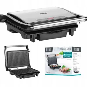 Toster od nehrđajućeg čelika od 1500 W i kontaktni roštilj za sendviče panini roštilj 14 Toster od nehrđajućeg čelika 1500W i kontaktni roštilj za sendviče, panini roštilj