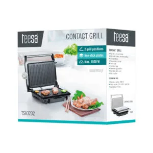 Toster od nehrđajućeg čelika od 1500 W i kontaktni roštilj za sendviče panini roštilj 20 Toster od nehrđajućeg čelika 1500W i kontaktni roštilj za sendviče, panini roštilj